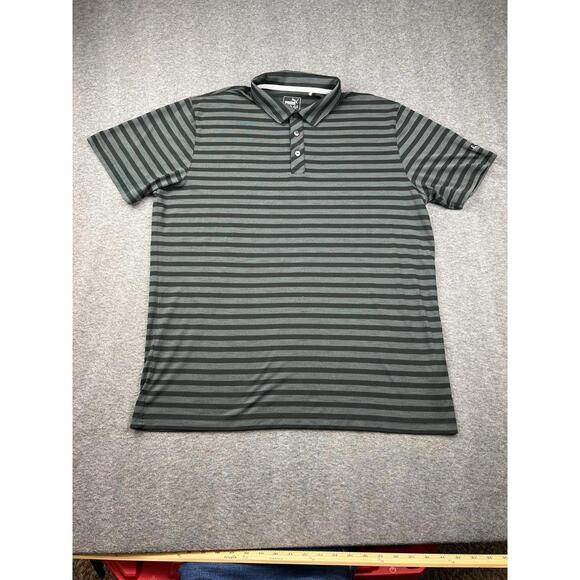 Puma Other - Puma Golf Mens Striped Polo‎ Shirt Size XL